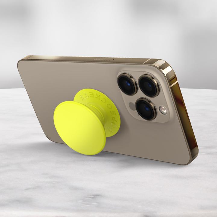 Produktbild PopSockets Neon Yellow PopGrip