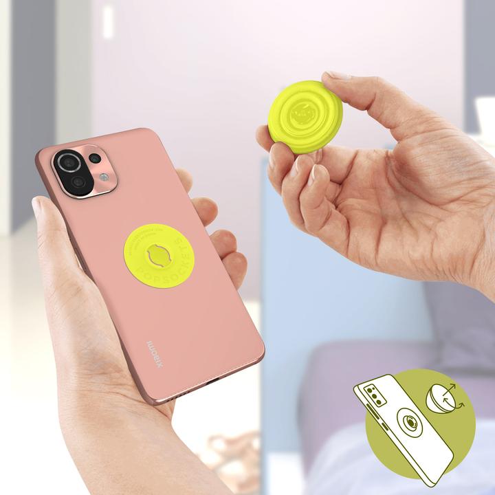 Produktbild PopSockets Neon Yellow PopGrip