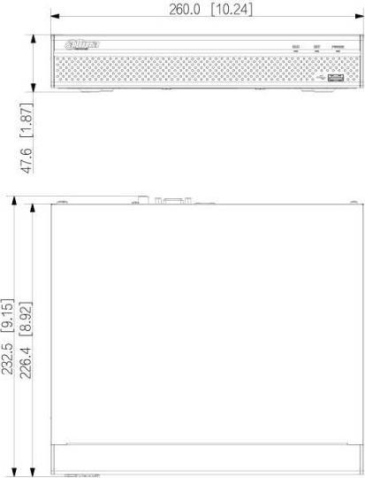 Actual product image Dahua NET VIDEO RECORDER 8CH 8POE/NVR4108HS-8P-4KS3 (Network Video Recorder (NVR))