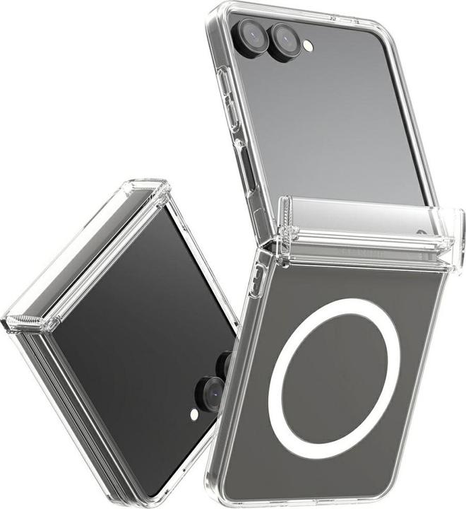 Actual product image Araree Case Duple 360 M MagSafe Qi2 for Samsung Galaxy Z Flip7 transparent (Samsung Galaxy Z Flip7)