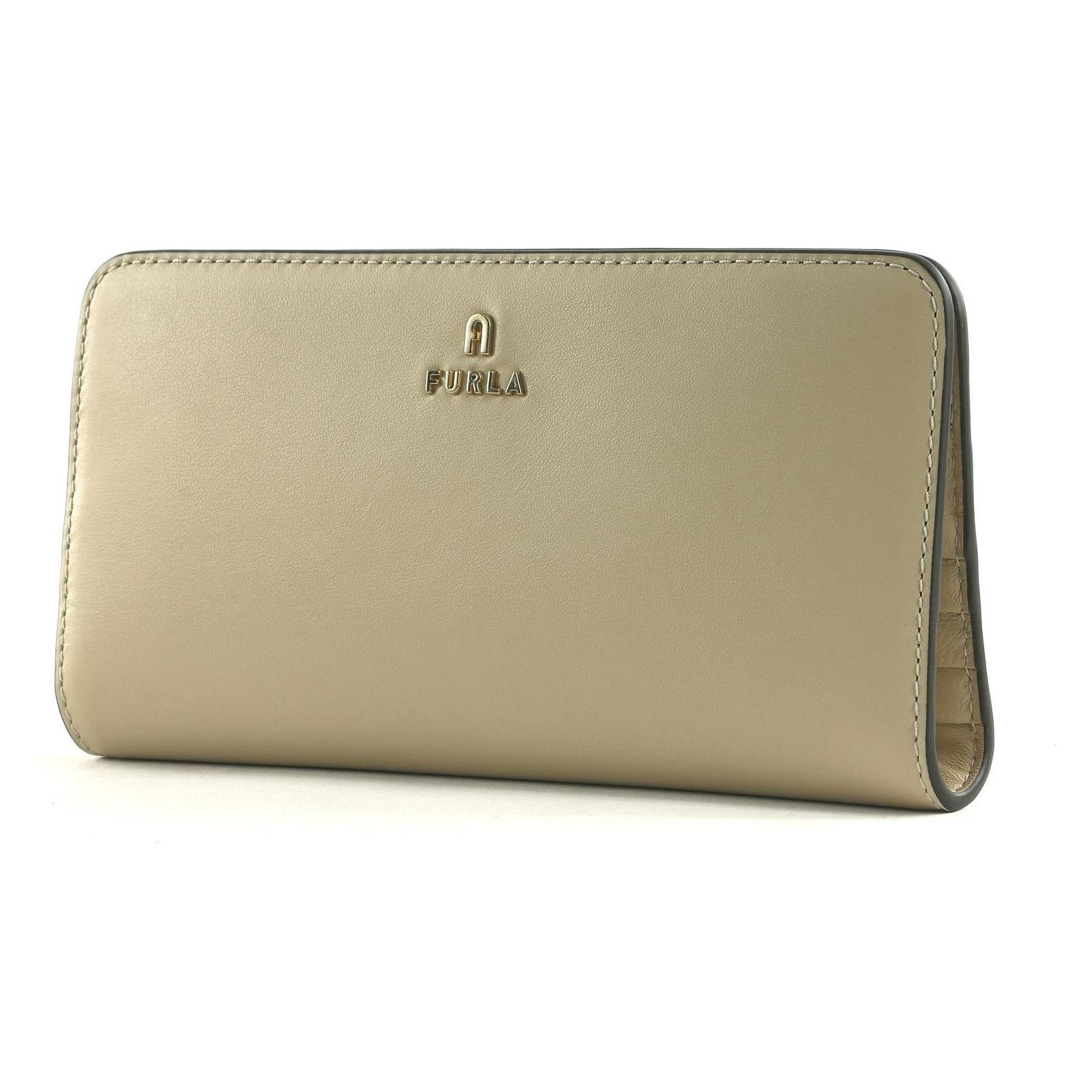 Furla, Damen, Portemonnaie, Camelia Continental Bifold, Beige