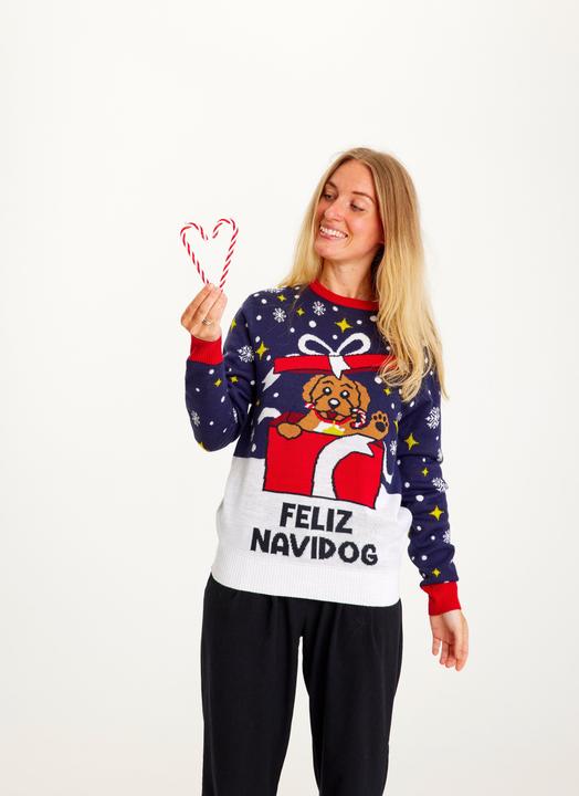 Actual product image Christmas Sweats Feliz Navidog (XS)