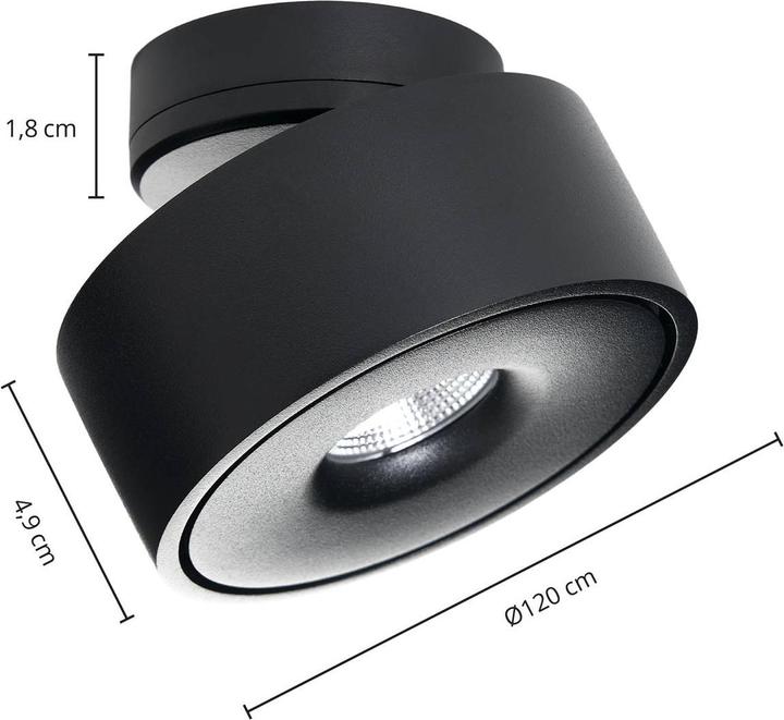 Immagine prodotto Arcchio Rotari LED lampada da soffitto orientabile, nero (1100 lm)