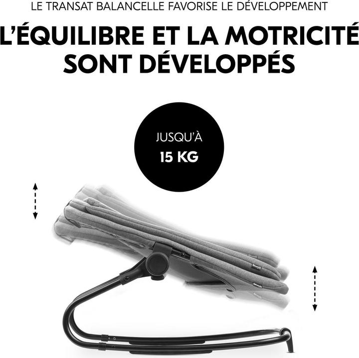 Actual product image Hauck Highchair Bouncer Dark Grey Melange