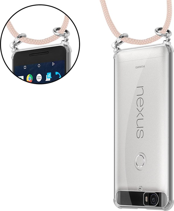 Produktbild Cadorabo TPU Handy Kette SILBER Cover