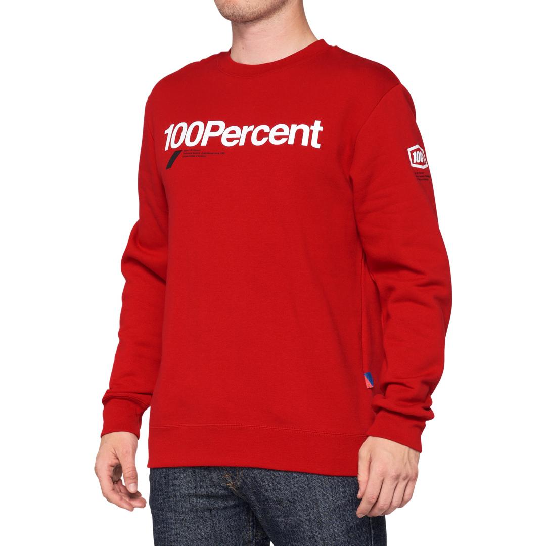 100%, Herren, Pullover, Manifesto Sweatshirt chili pepper S, Rot, (S)