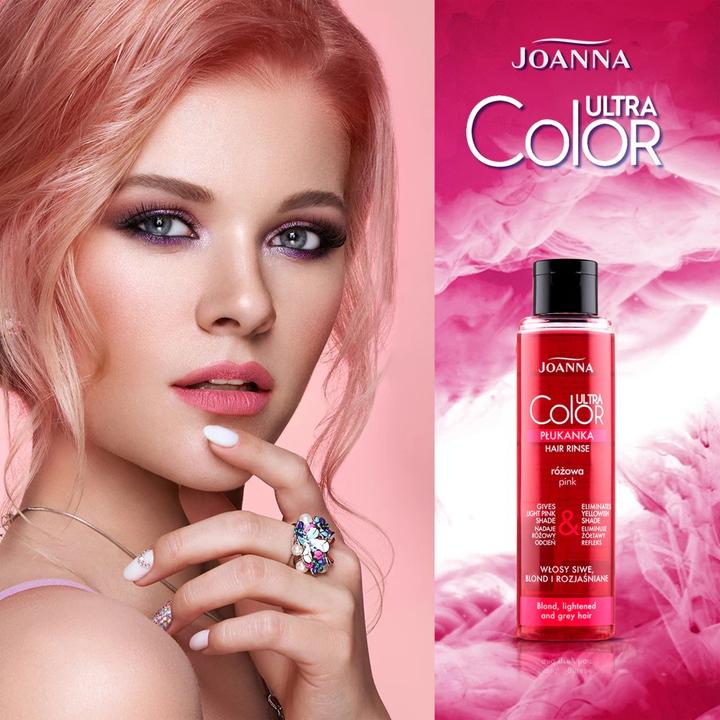 Actual product image Joanna Ultra Colour Toning Pigment For Hair Pinkond 100Ml (Pink blonde)