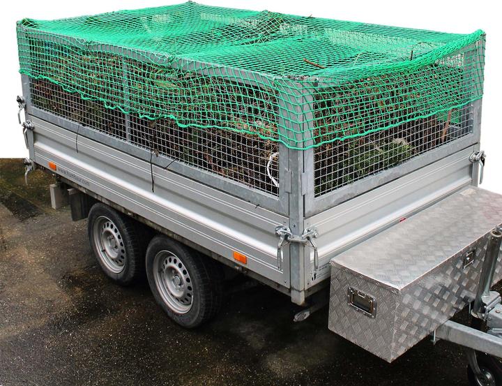 Image du produit Wiltec XPOtool Filet Remorque 2,5x1,5 m Maille 45x45mm Épaisseur 3m Polypropylène résistant Transport Sécur