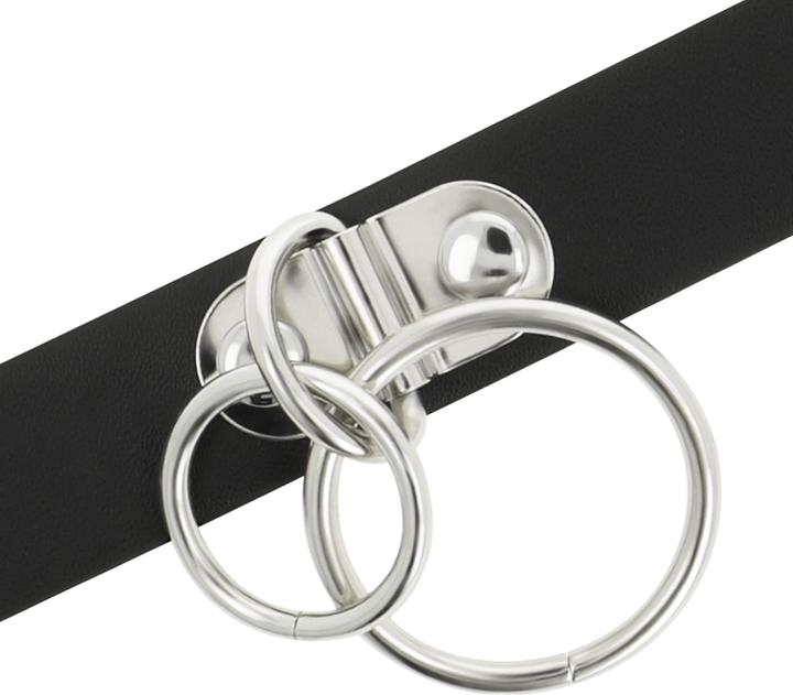 Immagine prodotto Coquette Girocollo Artigianale Chic Desire In Pelle Vegana - Doppio Anello