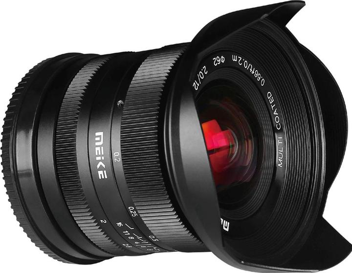 Actual product image Meike MK 12mm F2.0 Sony E mount (APS-C / DX, full size)