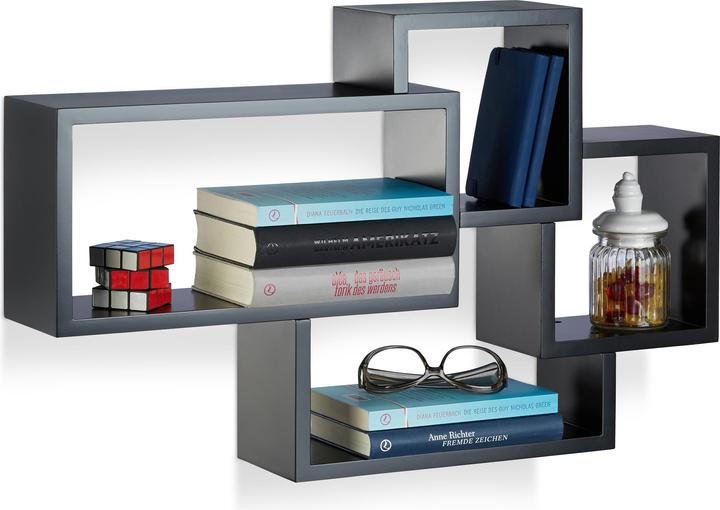 Actual product image Relaxdays Floating Cube Shelf (69 x 12 x 42 cm)