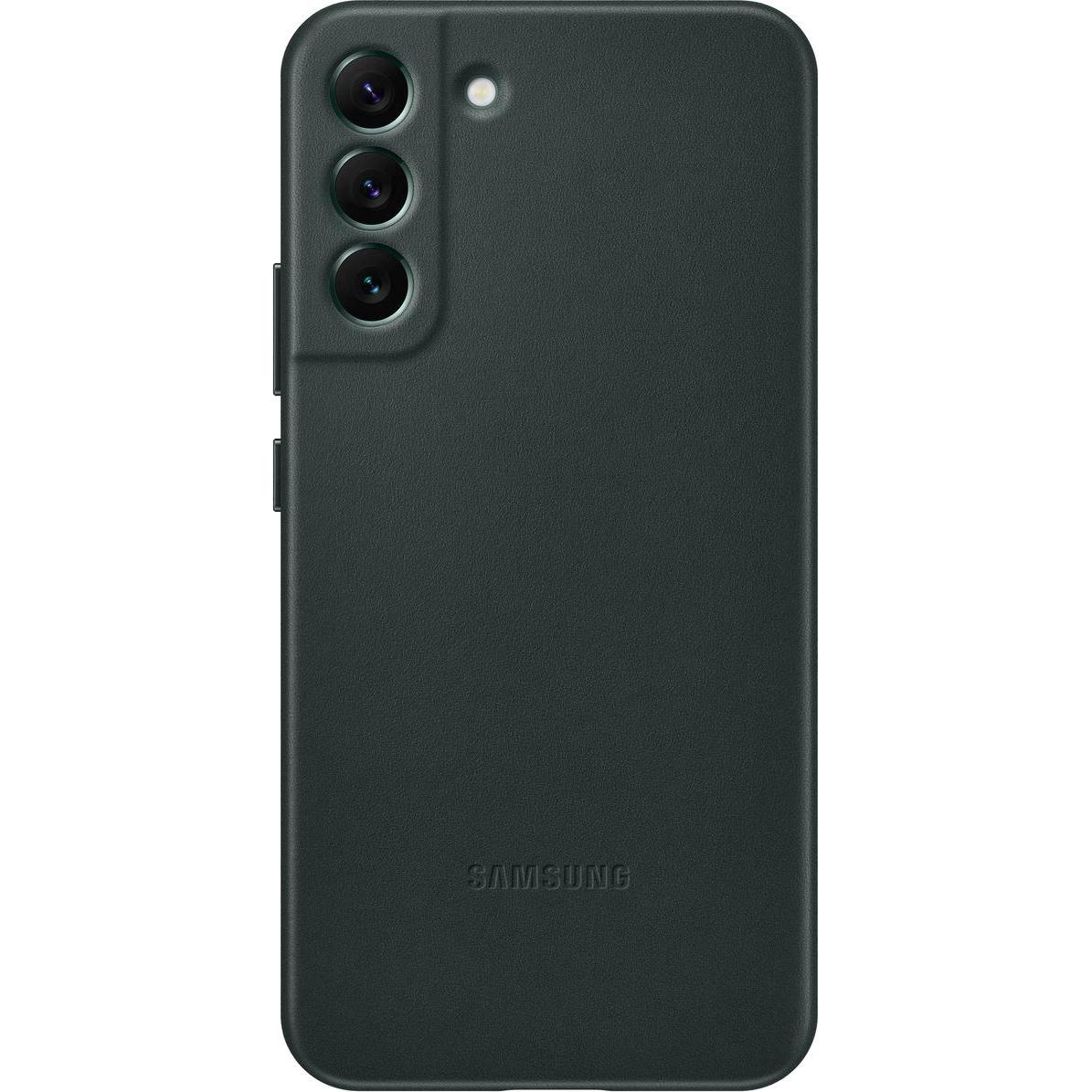 Samsung Leather Cover (Samsung Galaxy S22+), Smartphone Hülle, Grün