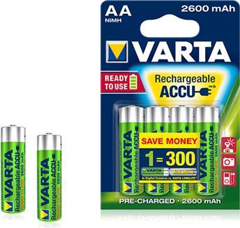 Produktbild Varta Recharge Accu Power (4 Stk., AA, 2600 mAh)