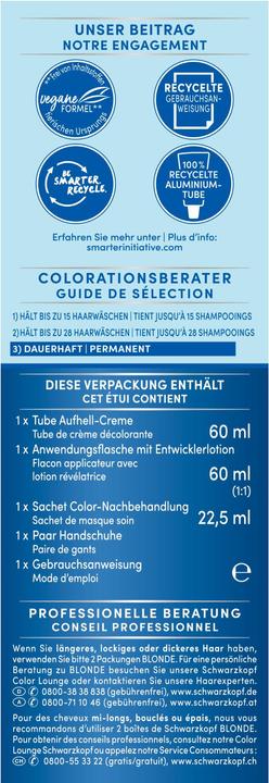 Image du produit Schwarzkopf Blonde Couleur éclaircissante 10.29 Blond platine (Blonde platine)