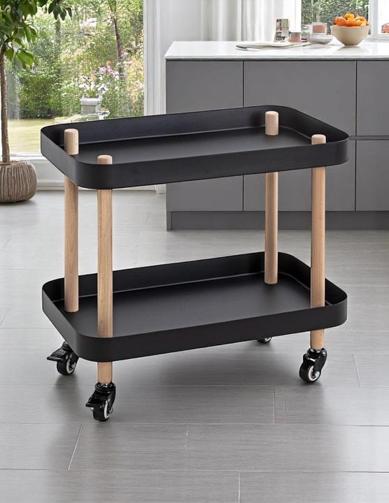 Image du produit HAKU Möbel Table d'appoint sur roulettes (30 x 50 x 47 cm)