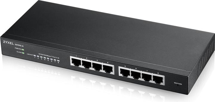 Zyxel 8-poorts GbE slimme schakelaar, NebulaFlex, GS1915-8 (8 ports)