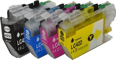 Produktbild Peach Tinte Brother LC-422 Multipack C/M/Y/BK (BK, C, M, Y)