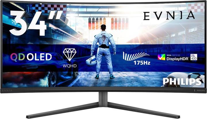 Produktbild Philips 34M2C6500/00  34"-Curved-Gaming Monitor mit QD-OLED-Panel (3440 x 1440 Pixel, 34")