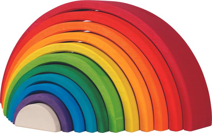 Actual product image Goki Blocks rainbow