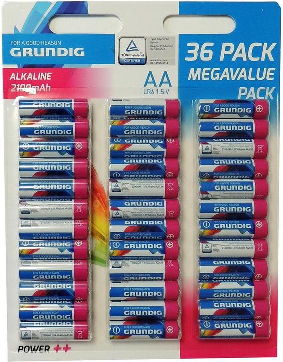 Immagine prodotto Grundig Potenza++ (36 pz., AA, 2100 mAh)