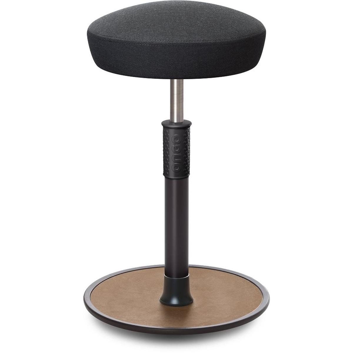 Ongo, Bürostuhl, Sitz- Stehhocker Free Tall Hutsitz kvadrat Remix Anthrazit schwarz /Natur