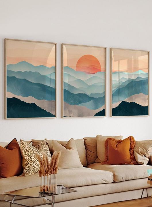 Produktbild Wallxpert Ocean Glow Framed Painting (33 x 48 cm)