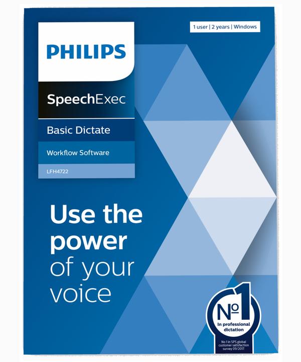 Philips SpeechExec Basic Dictate 11 Software LFH 4722 (HW)