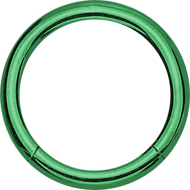 Actual product image Star Piercing Micro segment ring foldable green (Titanium G23, without brass)