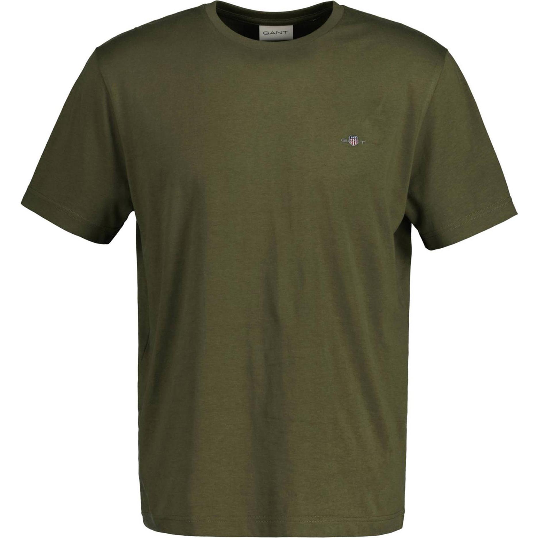 GANT, Herren, Shirt, Reg Shield, Grün, (3XL)