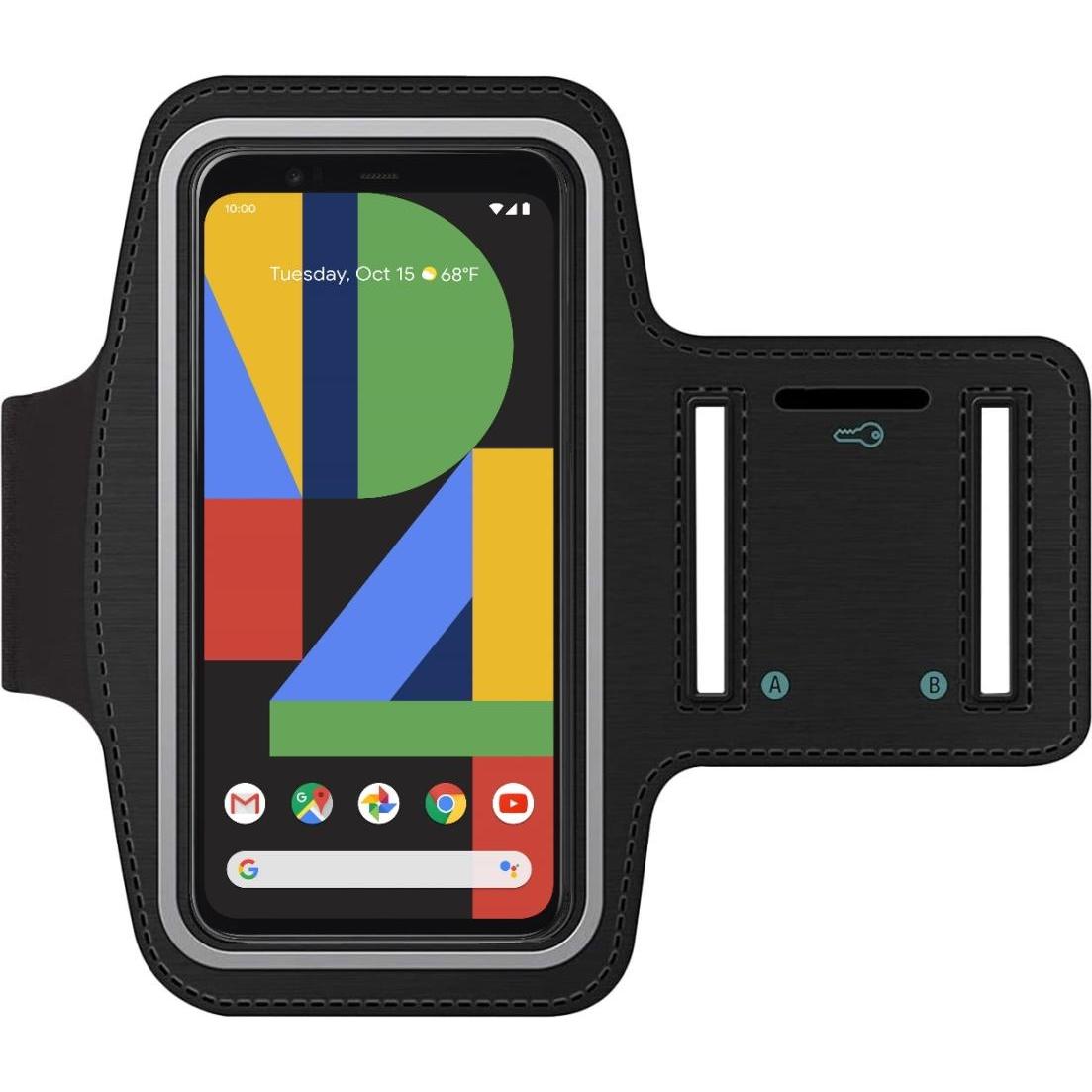 SmartFitness Google Pixel 4 XL Handy Sport Armband, Smartphone Sportarmband, Schwarz