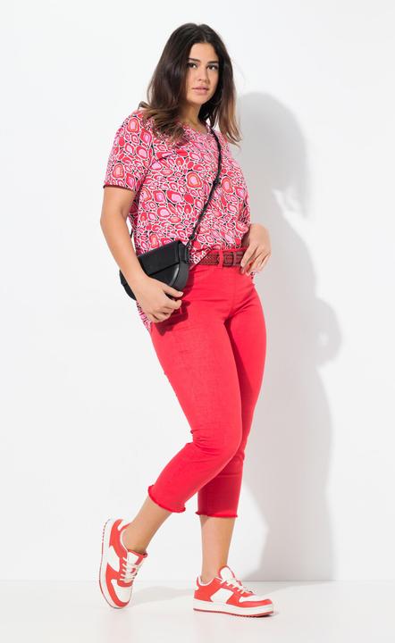 Produktbild Ulla Popken 7/8-Hose Sienna, Fransensaum, schmales Bein (56)