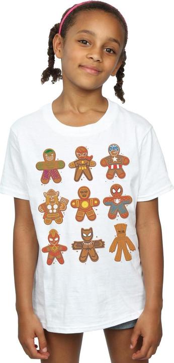 Immagine prodotto Avengers Christmas Gingerbread Maglietta Ragazze (140, 146)