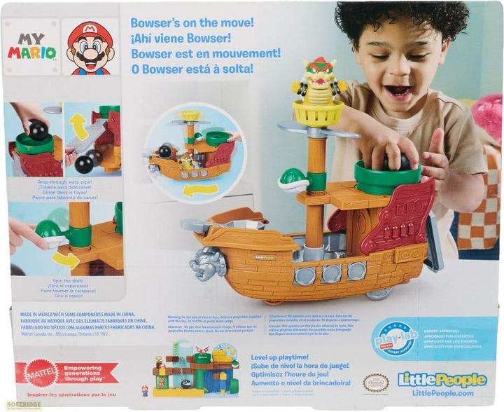Immagine prodotto 0 Fisher-Price Little People L'aeronave di Super Mario Bowser