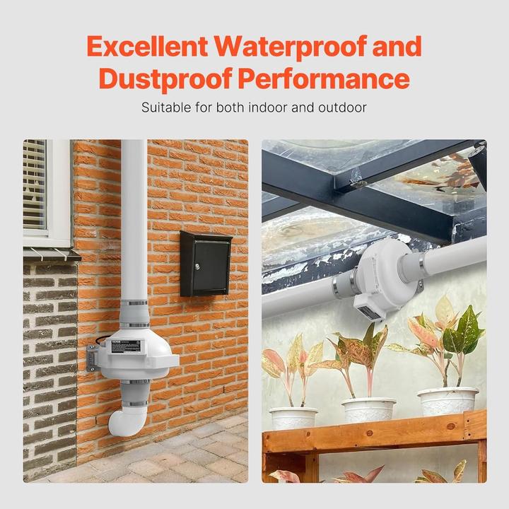 Actual product image Vevor Radon Fan Installation Kit