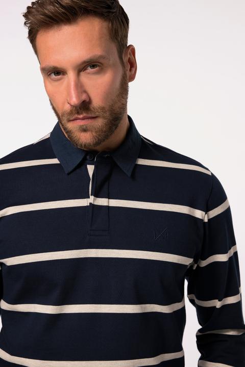 Produktbild JP1880 Rugby-Sweater, Ringel, Web-Kragen (7XL)