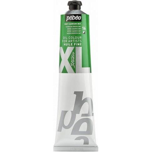Pebeo, Künstlerfarbe + Bastelfarbe, XL Feine Ölfarben (Kadmiumgrün Imit., 200 ml)