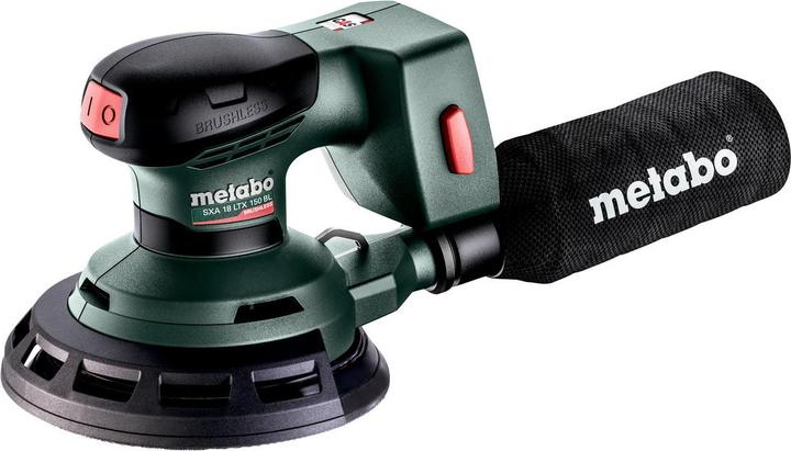 Sechskantschlüssel, ohne Ladegerät, 1 Haftschleifblatt P 120 Holz und Metall "professional", Textil-Staubbeutel, ohne Akkupack, Schleifteller "multi-hole" mit Kletthaftung