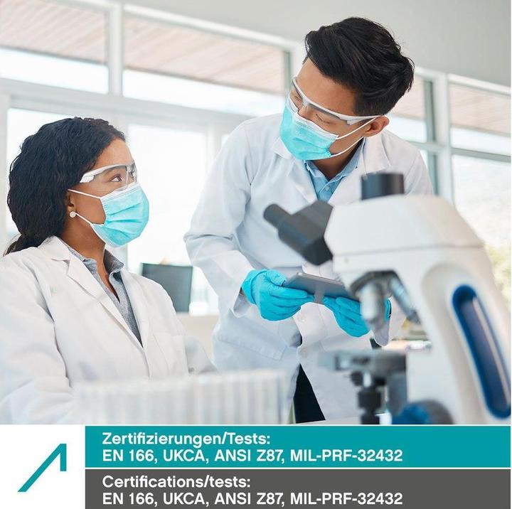 Image du produit Ace Schutzbrille Evo EN166 Weiss Transparent