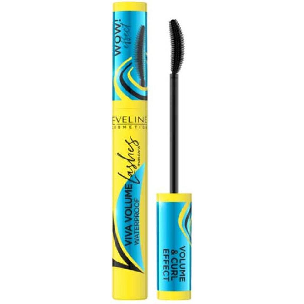 Eveline, Mascara, Viva Volume Waterproof Mascara Black Volume & Curl Effect 10ml (Black)