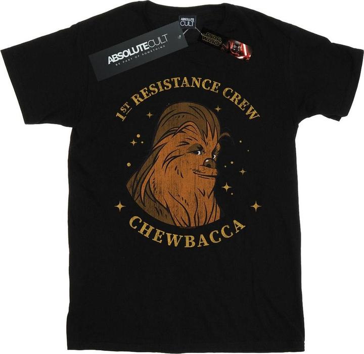 Actual product image Star Wars Boys The Rise Of Skywalker Chewbacca First Resistance Crew T-Shirt (152, 158)