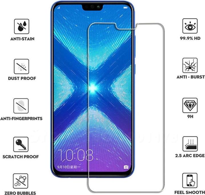 Actual product image Screenguard Honor 8X Protective Glass Film Case Friendly Design (1 pcs., Honor 8X)