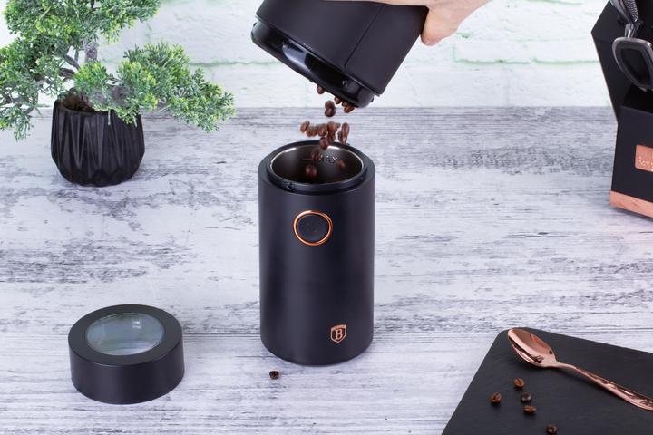 Produktbild BerlingerHaus Coffee grinder ELECTRIC COFFEE GRINDER Black ROSE EDITION BH
