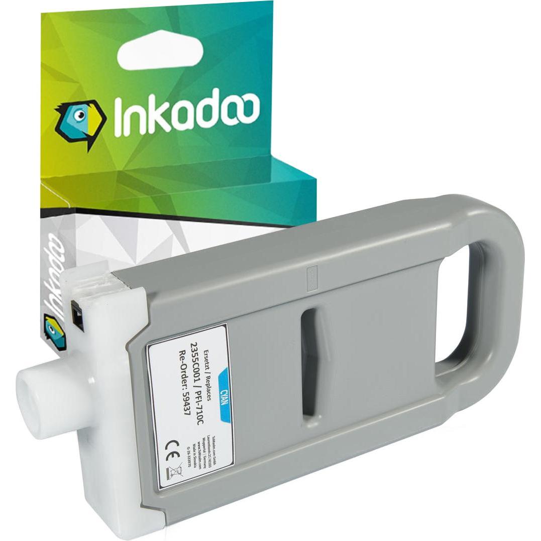 Thumbnail - Inkadoo, Druckerpatrone, Druckerpatronen kompatibel zu Canon 2355C001 / PFI-710C Tintenpatrone, cyan Cyan (BK)