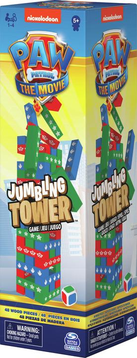 Produktbild Spin Master Games PAW Patrol: Der Kinofilm - Wackelturm, Geschicklichkeitsspiel mit Motiven aus dem PAW Patrol (Multilingual)