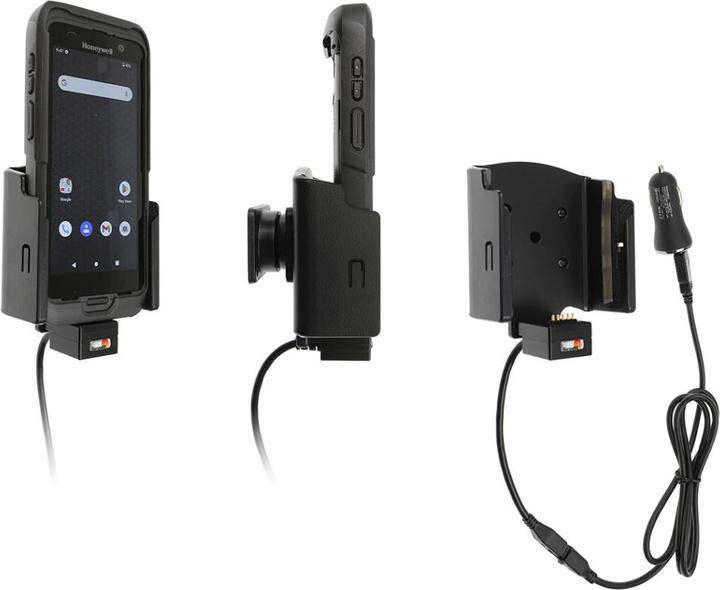 Produktbild Brodit Halter Aktiv USB, 12/24V, für HONEYWELL CT47, inkl. USB-Ladegerät, NUR für Geräte mit origin