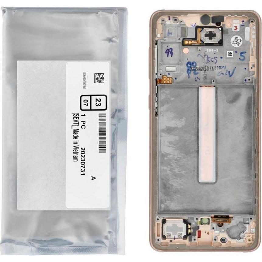 Samsung LCD display! ServicePack LCD Display A33 5G A336B GH82-28143D Gold (Display), Mobilgerät Ers