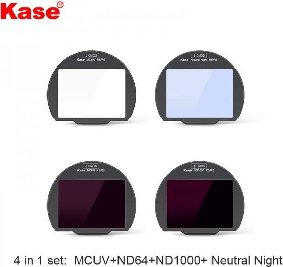 Image du produit Kase Clip-in Filtre pour Canon R5 / R6 Series ND1000 (Filtre de couleur neutre, Filtre gris neutre)
