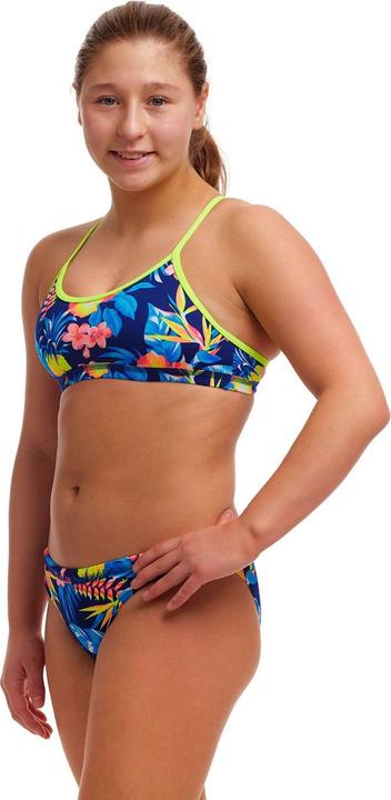 Actual product image Funkita Girl's Racerback Two Piece In Bloom (164)