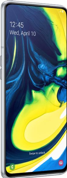 Samsung Galaxy A80 (128 GB, Bianco fantasma, 6.70", Doppia SIM, 4G)
