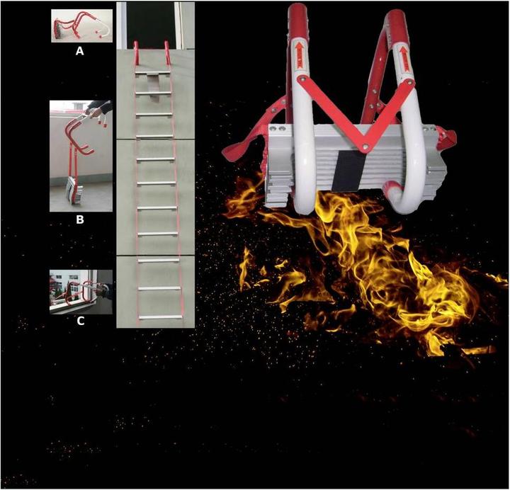 Produktbild KH Security Rettungsleiter (Rettungsleiter, 750 cm)